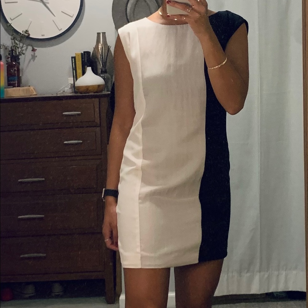 Modern Colorblock Shift Dress
